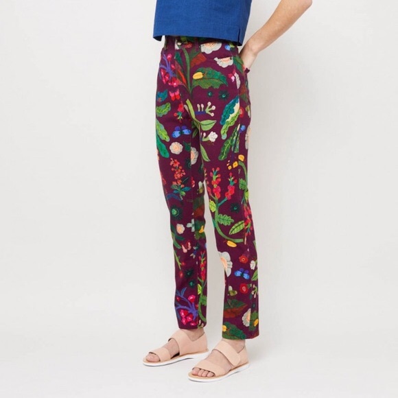 Gorman floral and veggie  Straight Leg Pants 8 AU/ 4 US - Picture 1 of 8